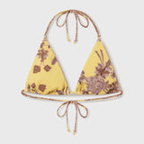 Knotted Triangle Top - Yellow Batik