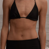 Knotted Triangle Top - Black