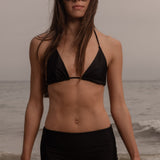 Knotted Triangle Top - Black