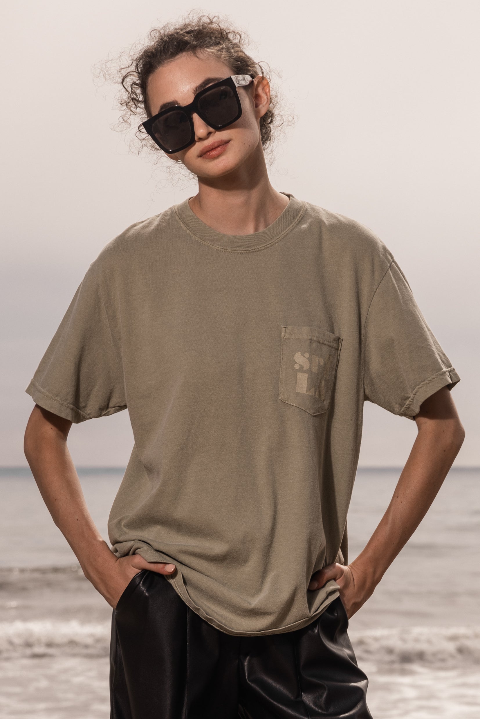 70'S SRF LA TEE - DUSTY SAND - Heidi Merrick