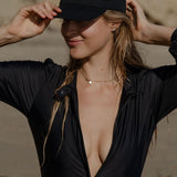 SRF LA Dad Hat - Ivory on Black