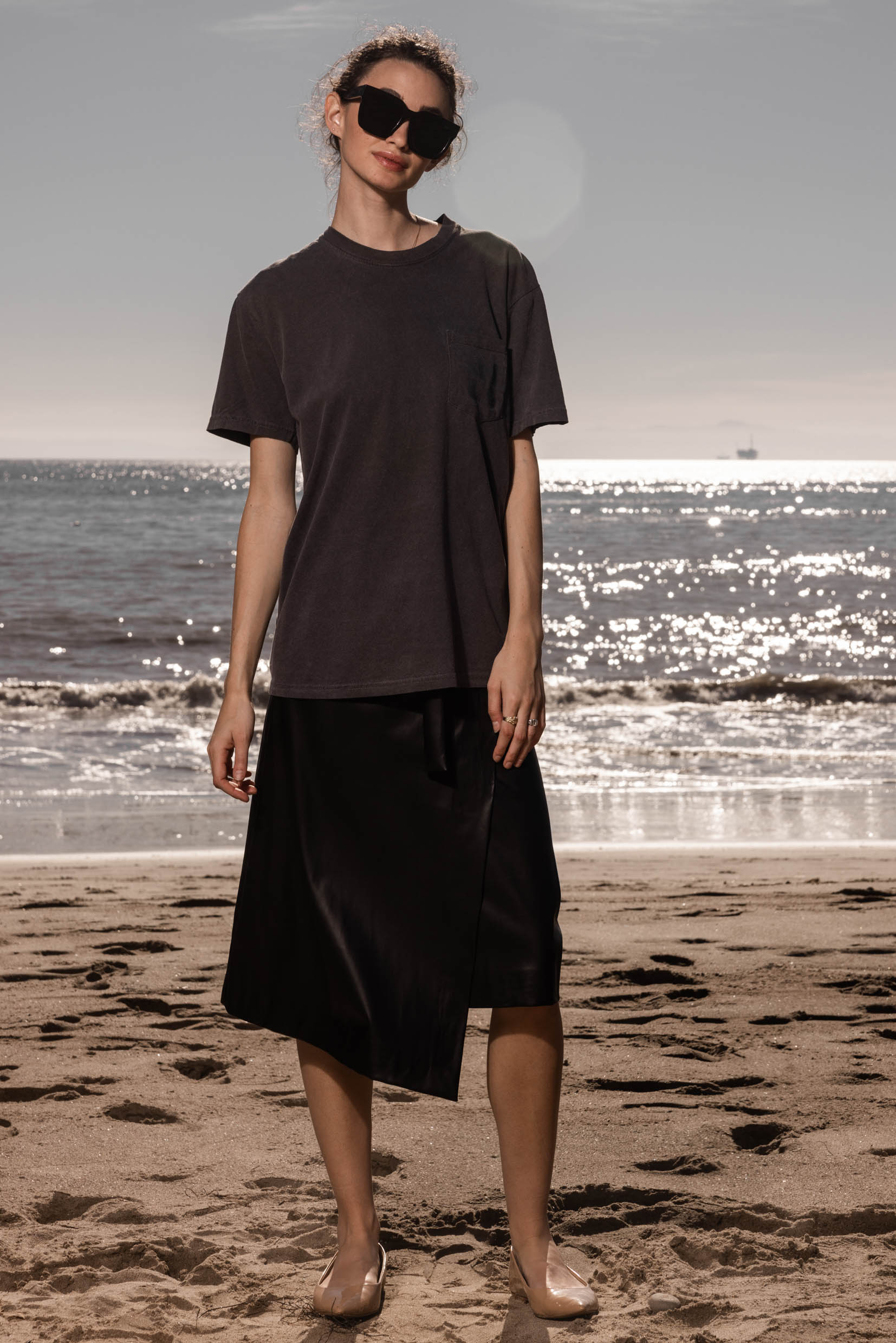 70'S SRF LA TEE - ASH - Heidi Merrick