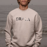 SRF LA Unisex Crewneck - Black on Cream