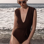 CAMELIA SUIT - CHOCOLATE - Heidi Merrick