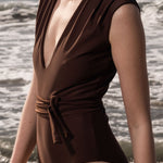 CAMELIA SUIT - CHOCOLATE - Heidi Merrick