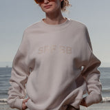 SRF SB Unisex Crewneck - Cream on Cream