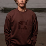 70's SRF LA Unisex Crewneck - Chocolate