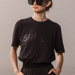 SRF LA TEE - BLACK ON BLACK - Heidi Merrick