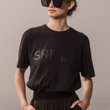 SRF LA TEE - BLACK ON BLACK - Heidi Merrick