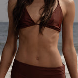 Knotted Triangle Top - Walnut