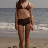 Knotted Triangle Top - Chocolate