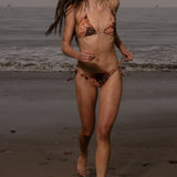 Knotted Triangle Top - Chalked Palm