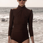 Izzy Rashguard - Chocolate - Heidi Merrick