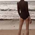 Izzy Rashguard - Chocolate - Heidi Merrick