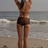 Knotted Triangle Top - Chocolate