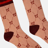 70's SRF Socks - Burgundy - Heidi Merrick