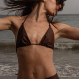 Knotted Triangle Top - Chocolate