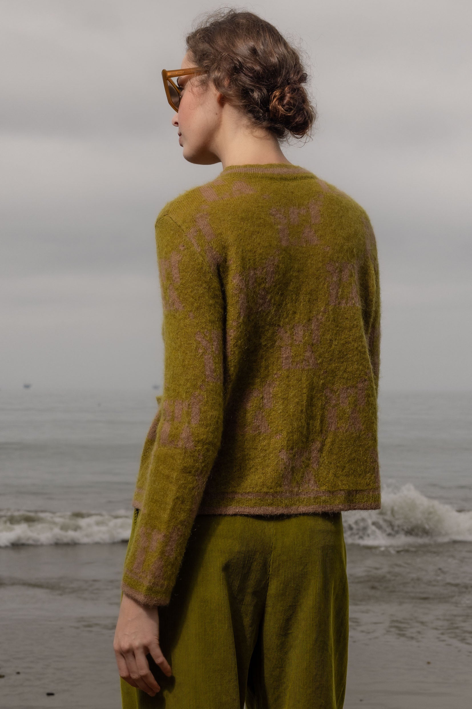 SRF Cardi - Frog - Heidi Merrick