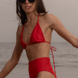 Knotted Triangle Top - Poppy