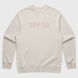 SRF SB Unisex Crewneck - Cream on Cream