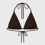 Knotted Triangle Top - Chocolate - Heidi Merrick