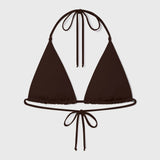 Knotted Triangle Top - Chocolate - Heidi Merrick