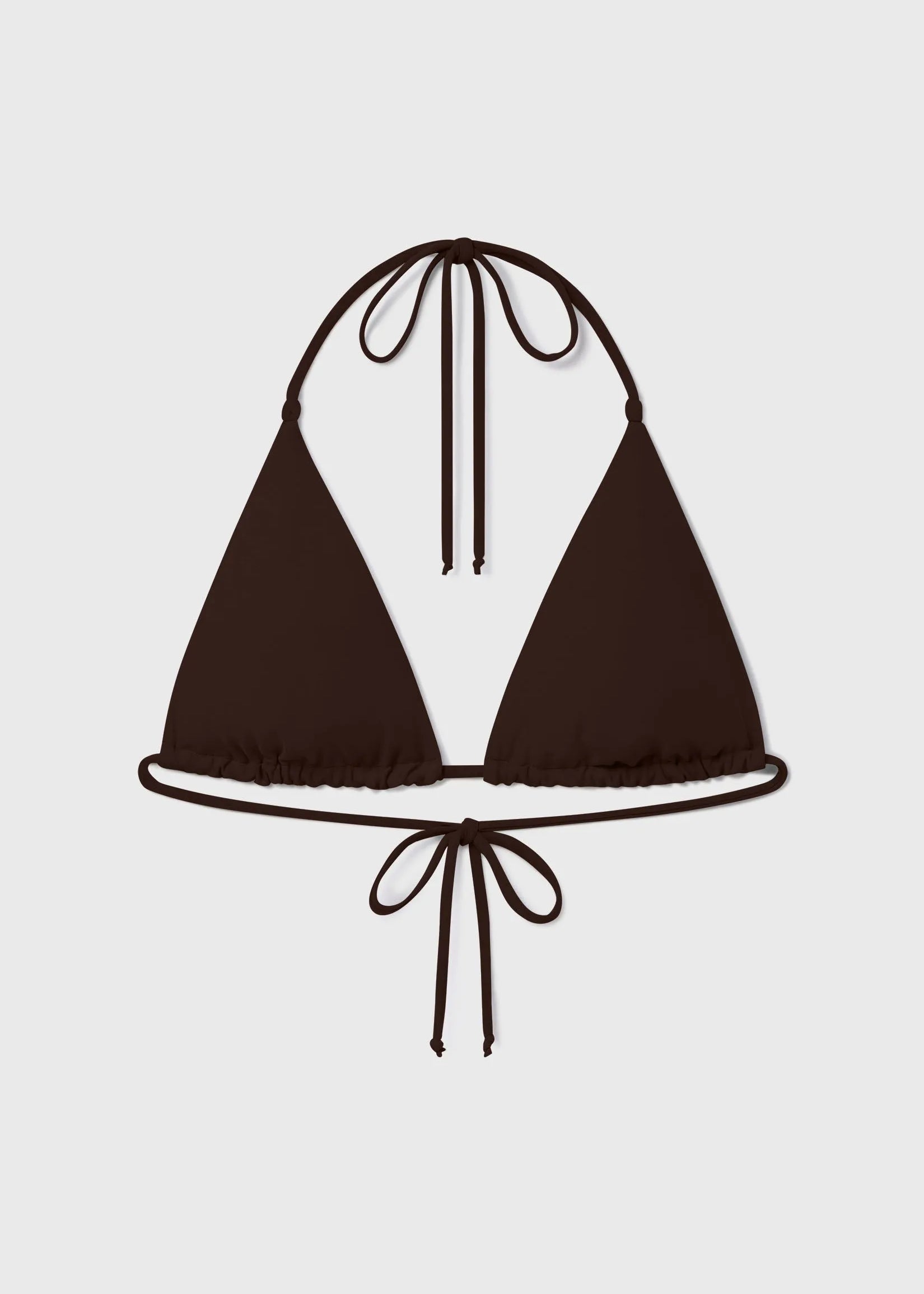 Knotted Triangle Top - Chocolate - Heidi Merrick