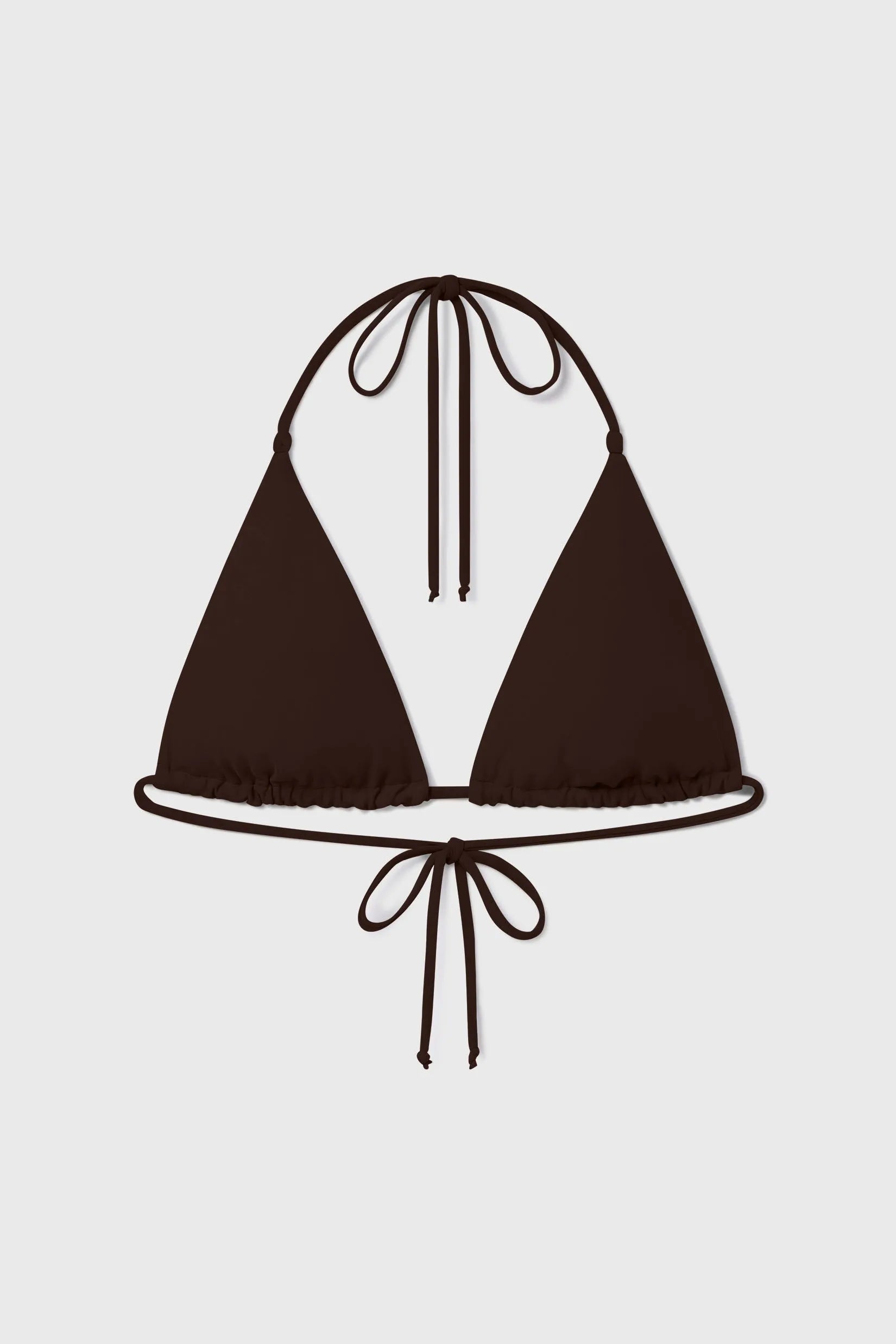 Knotted Triangle Top - Chocolate - Heidi Merrick