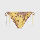 Knotted Bikini Bottom - Yellow Batik