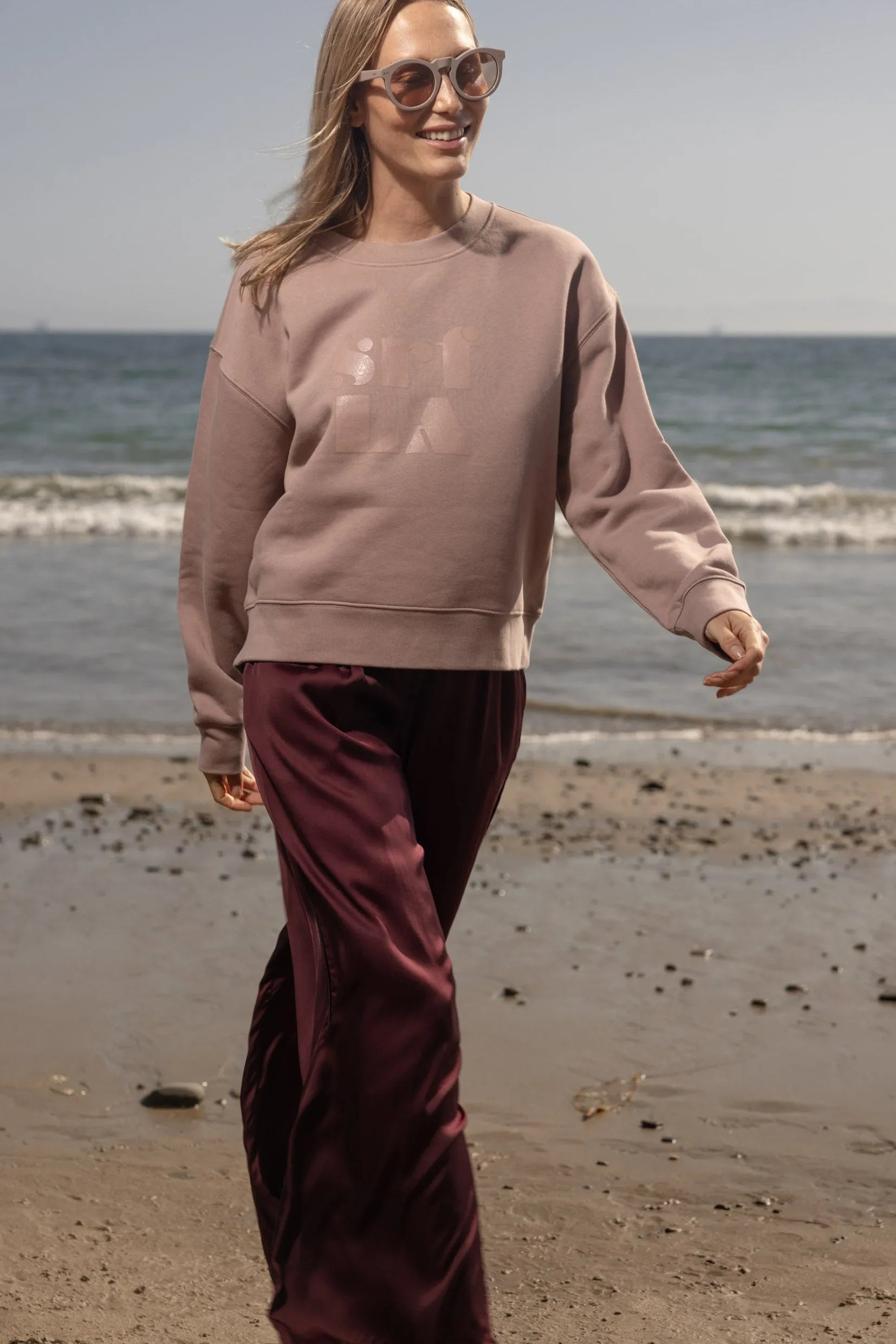 70's SRF LA Classic Crewneck - Rose - Heidi Merrick