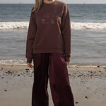 70's SRF LA Unisex Crewneck - Chocolate - Heidi Merrick