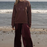 70's SRF LA Unisex Crewneck - Chocolate - Heidi Merrick