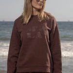 70's SRF LA Unisex Crewneck - Chocolate - Heidi Merrick