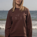 70's SRF LA Unisex Crewneck - Chocolate - Heidi Merrick