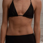 Knotted Triangle Top - Black - Heidi Merrick