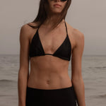 Knotted Triangle Top - Black - Heidi Merrick