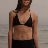 Knotted Triangle Top - Black - Heidi Merrick