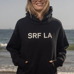 SRF LA Classic Hoodie - Ivory on Black - Heidi Merrick