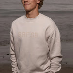SRF SB Unisex Crewneck - Cream on Cream - Heidi Merrick