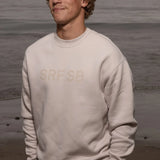 SRF SB Unisex Crewneck - Cream on Cream - Heidi Merrick