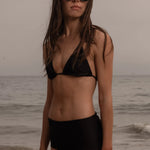 Knotted Triangle Top - Black - Heidi Merrick