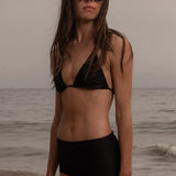 Knotted Triangle Top - Black - Heidi Merrick