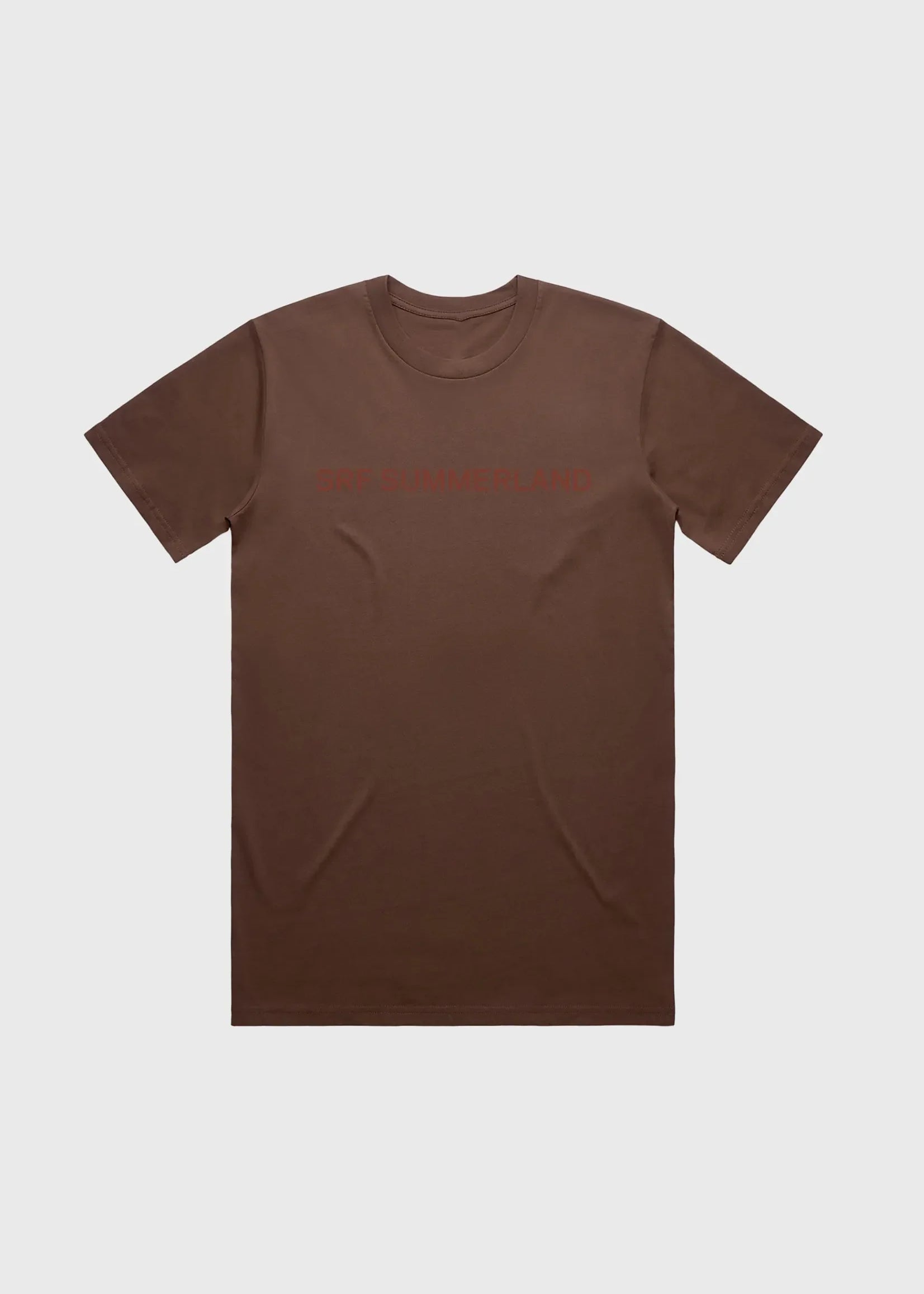 SRF SUMMERLAND Unisex Tee - Chocolate - Heidi Merrick