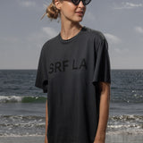 SRF LA Classic Tee - Black on Washed Black