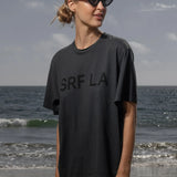 SRF LA Classic Tee - Black on Washed Black - Heidi Merrick