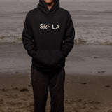 SRF LA Unisex Hoodie - Cream on Black - Heidi Merrick