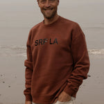 SRF LA Unisex Crewneck - Walnut - Heidi Merrick