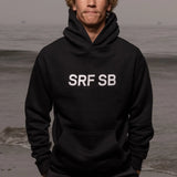 SRF SB Unisex Hoodie - Cream on Black - Heidi Merrick