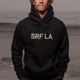SRF LA Unisex Hoodie - Cream on Black - Heidi Merrick