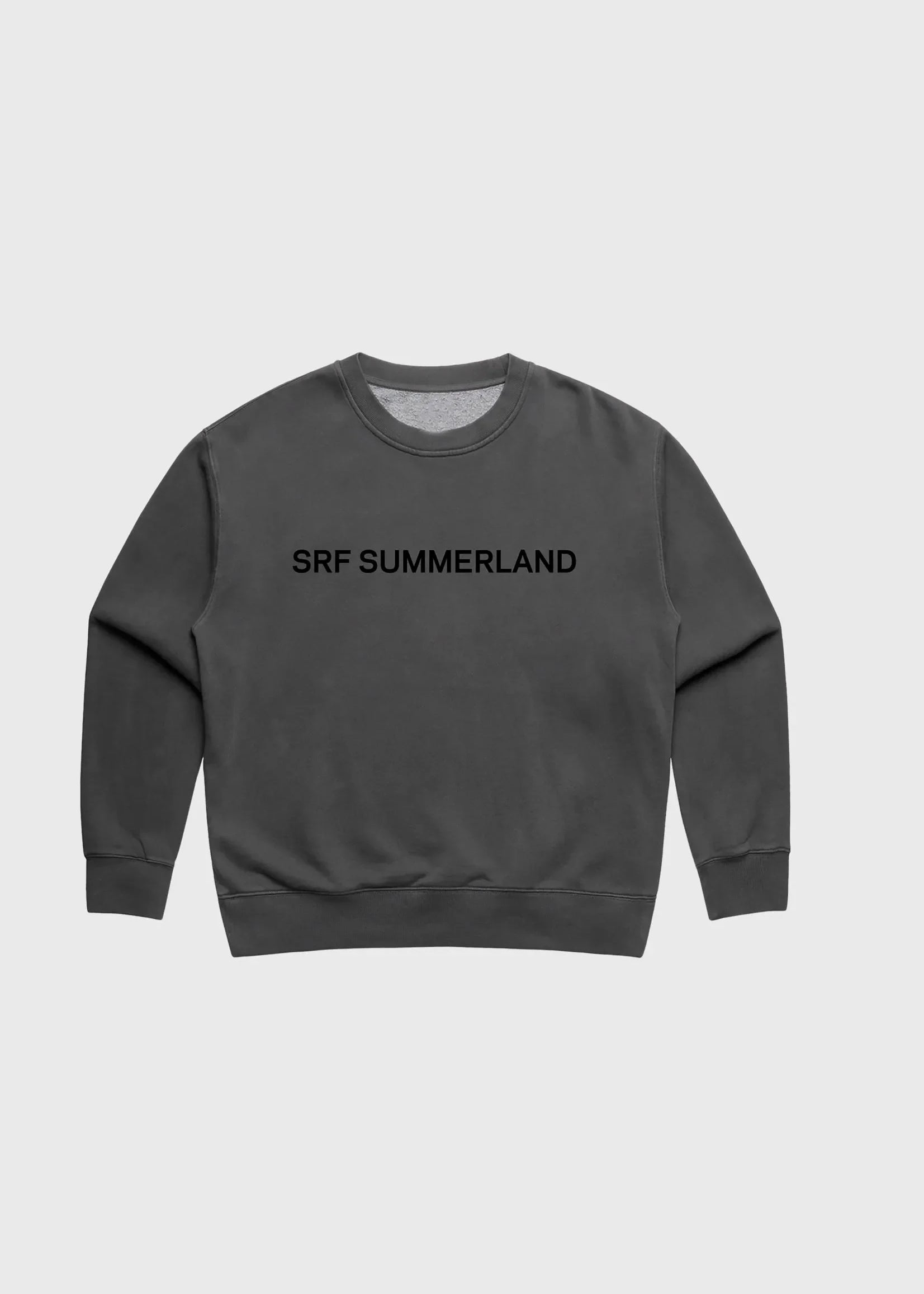 SRF SUMMERLAND Classic Crewneck - Faded Black - Heidi Merrick